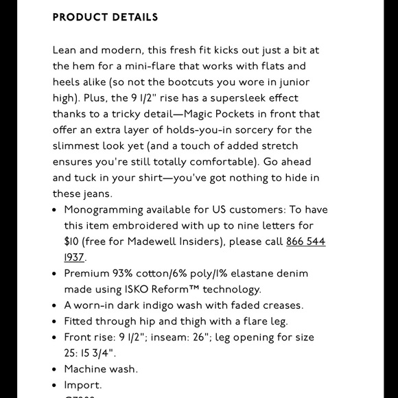 MADEWELL Cali Demi-Boot Jeans: Raw-Hem Edition - Picture 10 of 10